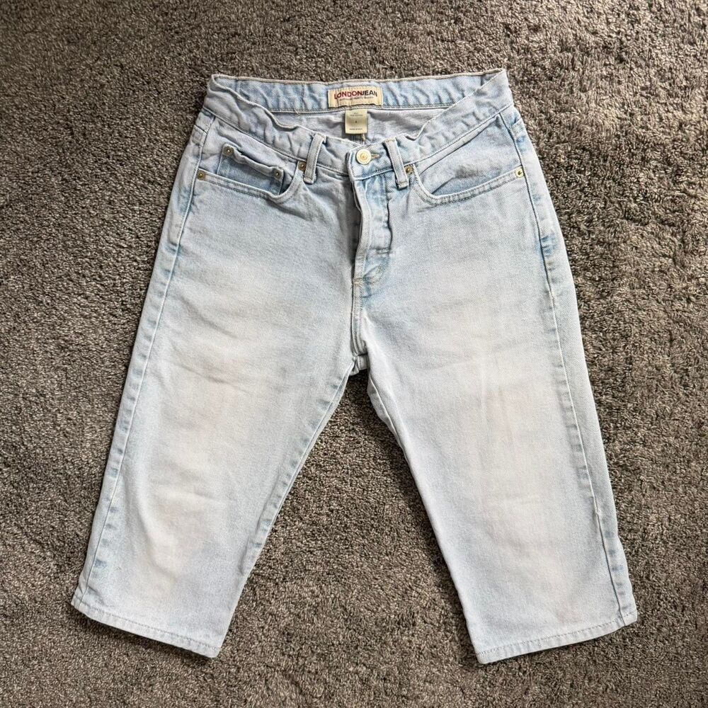 London Jeans Women's Blue Capris